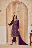 Faux Georgette Palazzo Suit Set with Dupatta EAST0015