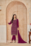 Faux Georgette Palazzo Suit Set with Dupatta EAST0015
