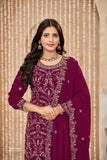 Faux Georgette Palazzo Suit Set with Dupatta EAST0015