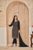 Faux Georgette Palazzo Suit Set with Dupatta EAST0015