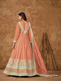 Silken Tranquil  Embroidered Gown LXGW0006