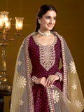 Chanderi Charm Embroidered Gown EAGW0057