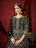 Faux georgette designer gown LXGW0009