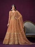 Embroidered Designer gown on net fabric LXGW0018