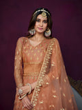 Embroidered Designer gown on net fabric LXGW0018