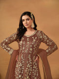 Satin Mist Floral design gown EAGW0065