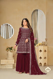 Ethereal Touch Embroideried sharara EASR0065
