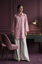 Pink Pure Cotton Printed Co-Ord Set CD0017