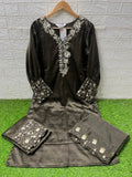 Sahiba Embroidered Satin Pakistani Suit LXPK0070