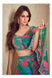 Floral Design Digital Printed Sharara LXSR0061