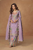 Embroidered Elegance Sharara Suit LXSR0082
