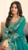 Embroidered Chinon Charming Suit EAST0042