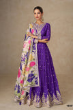 Zariya Silk Ensemble Gown LXGW0049