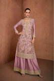 Multi-thread Embroideried sharara EASR0009
