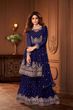 Georgette Embroidery Work SHARARA EASR0010