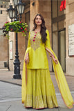 Heavy Vichitra Embroidery Work SHARARA EASR00015