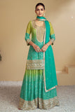 Digital Printed Embroidered work SHARARA EASR00018