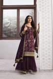 Heavy vichitra digital printed SHARARA EASR0043