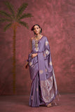 Pure Satin Handloom Weaving Saree LXSE0002