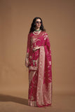 Pure Georgatte Handloom Weaving Saree LXSE0003