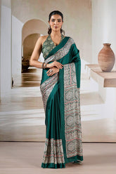 Noorani Ajrakh Crepe Saree EASE0018