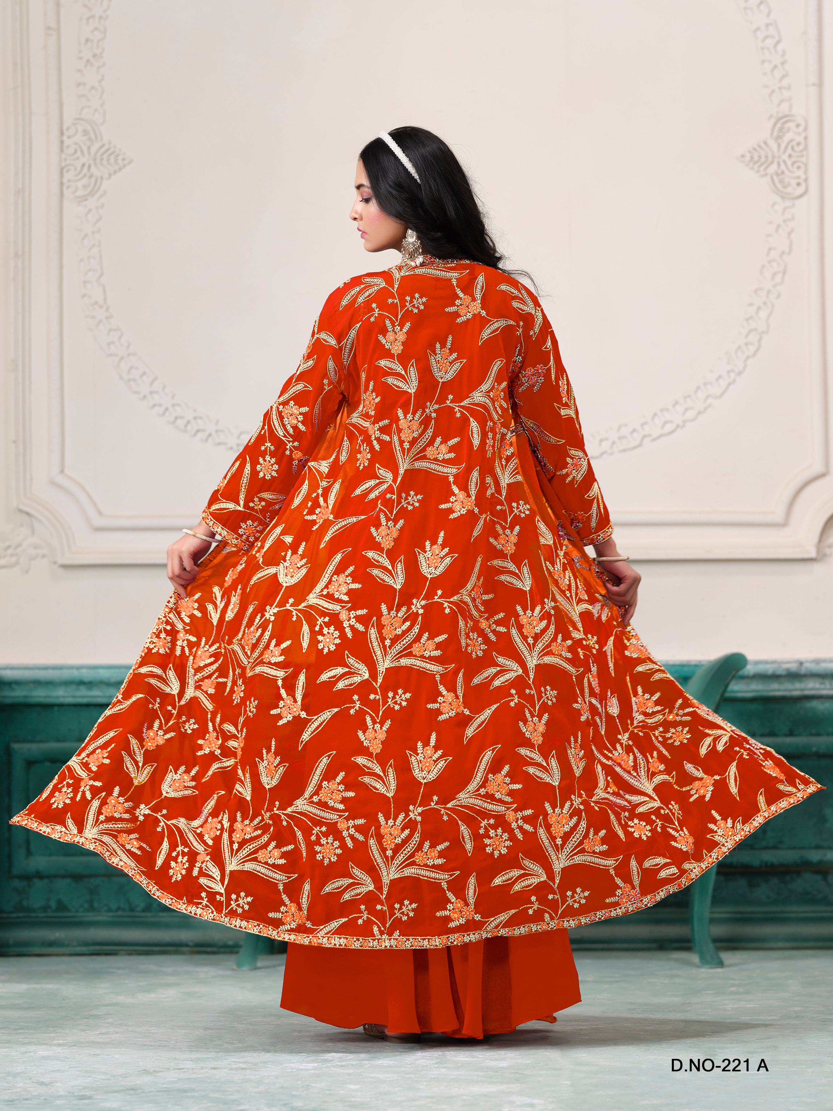 Ember Petals Designer Sharara LXLG0011
