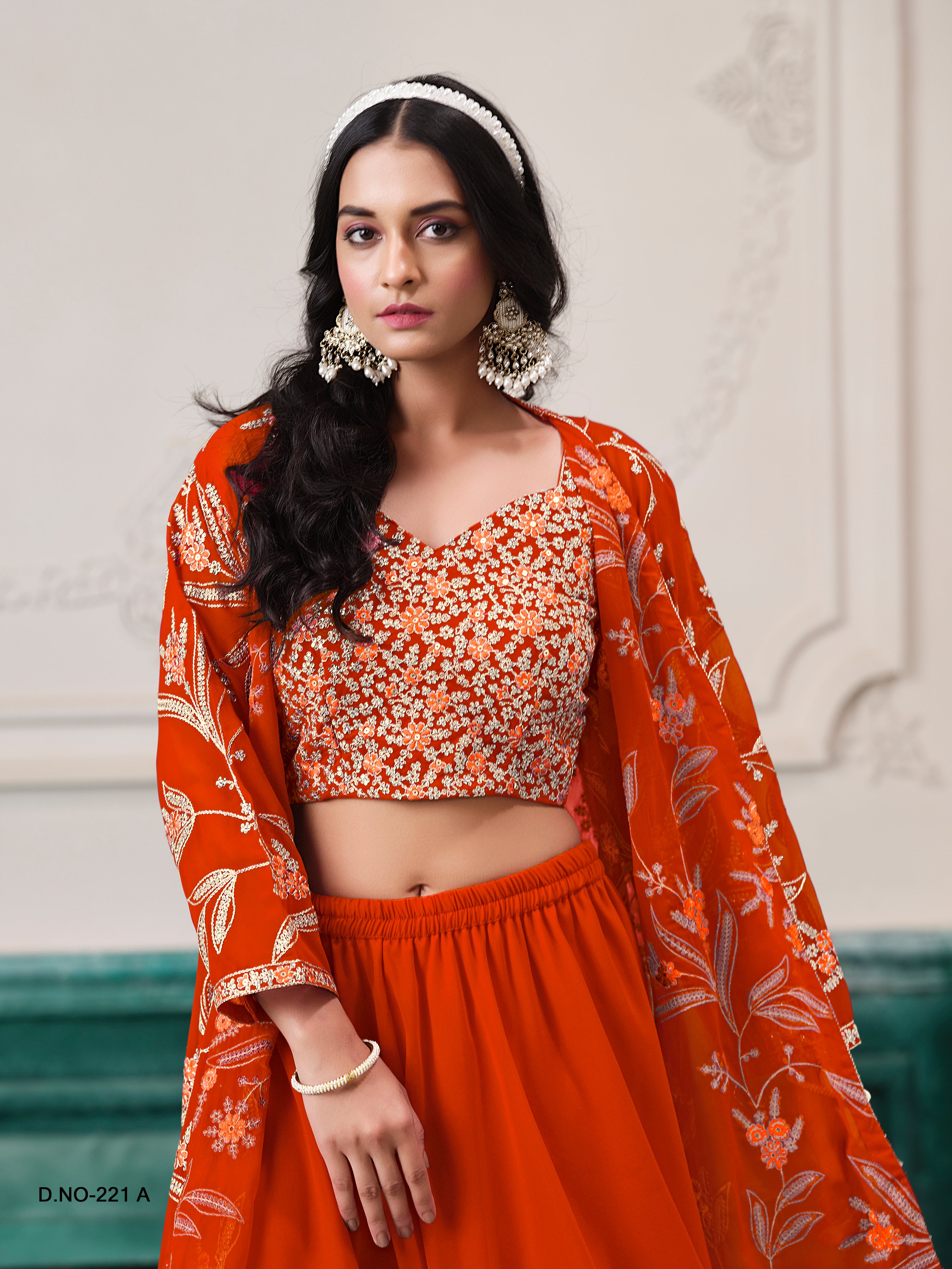 Ember Petals Designer Sharara LXLG0011