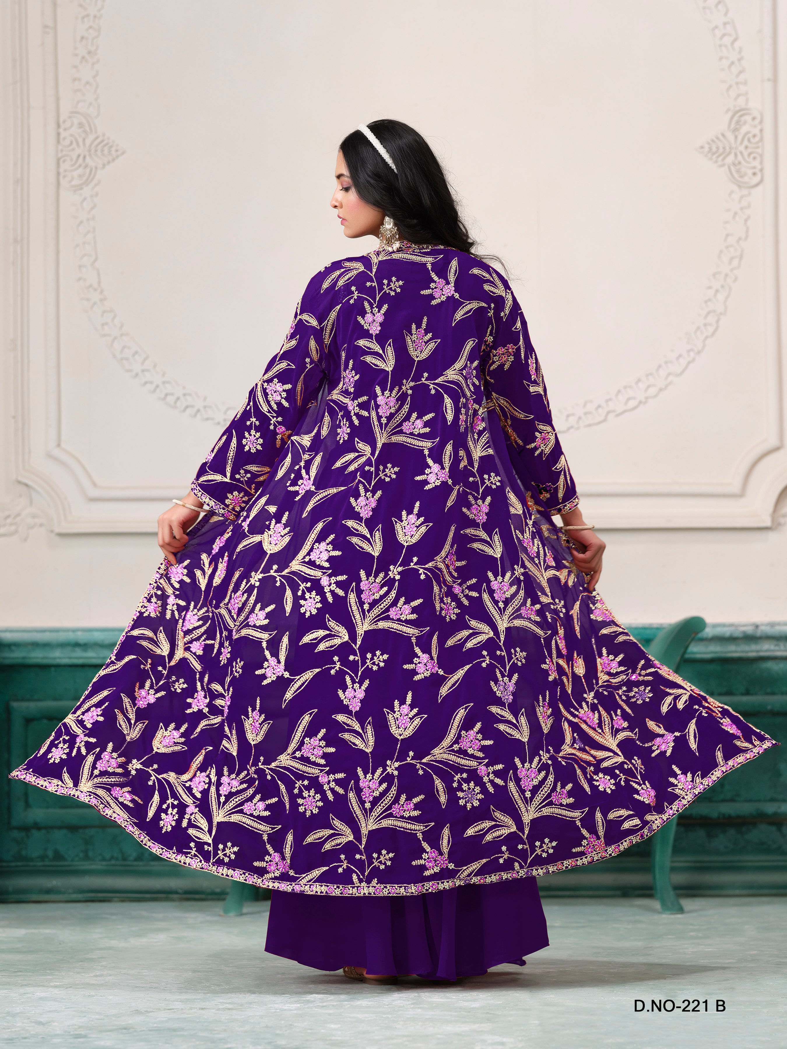 Ember Petals Designer Sharara LXLG0011