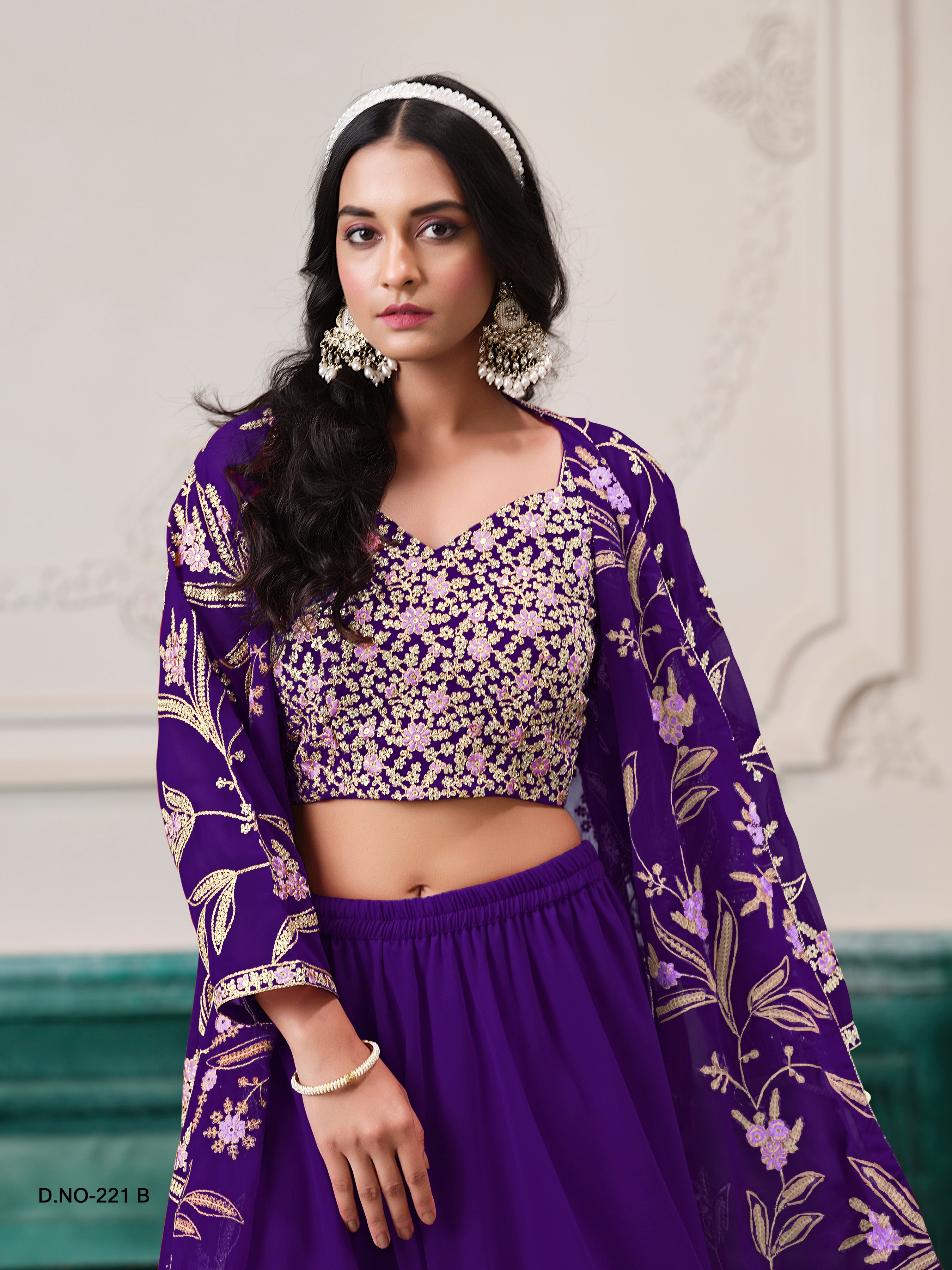 Ember Petals Designer Sharara LXLG0011