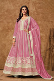 Silken Tranquil  Embroidered Gown LXGW0006