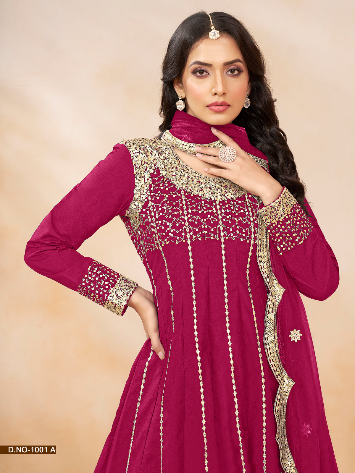 ART SILK FABRIC DESIGNER SUIT EAST0018