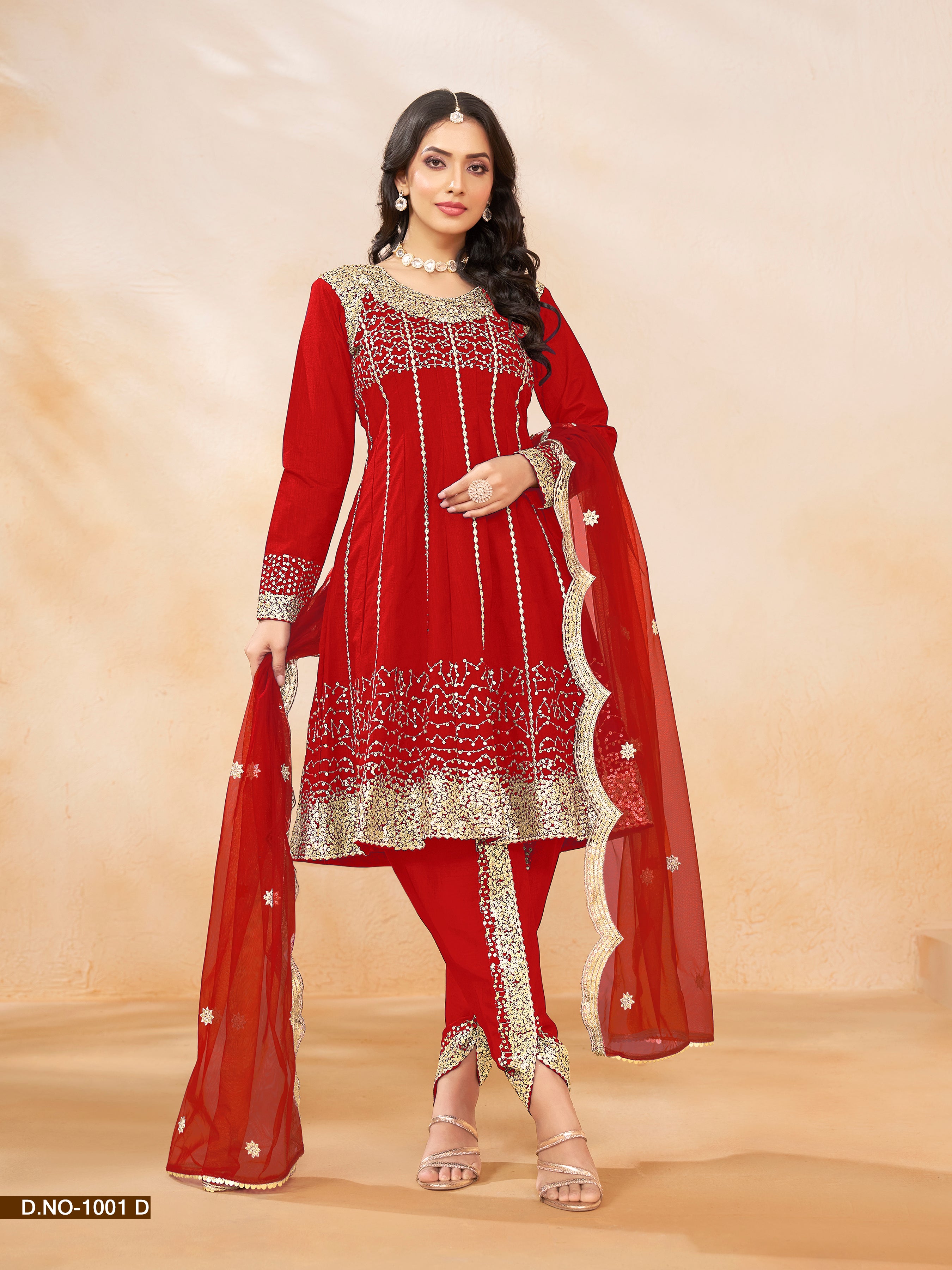 ART SILK FABRIC DESIGNER SUIT EAST0018