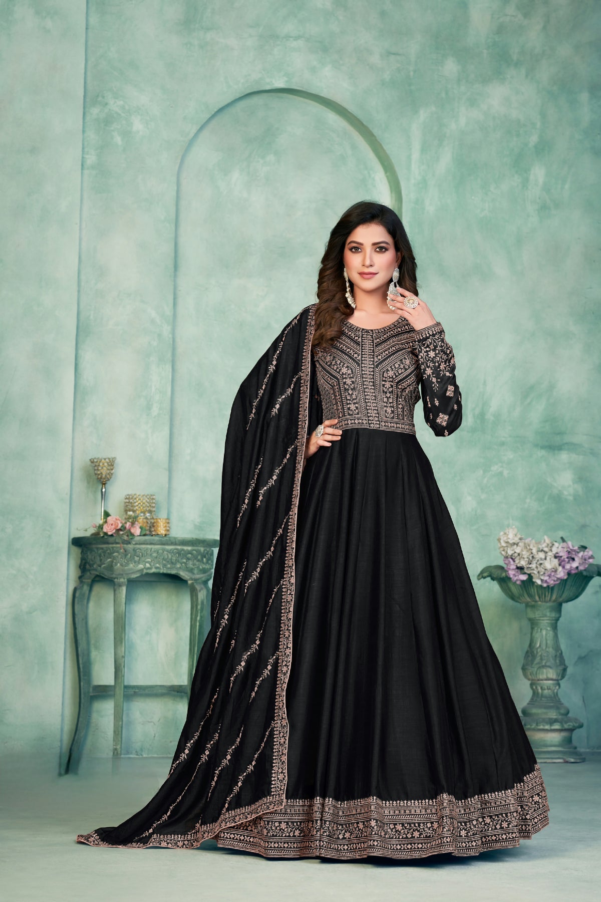 Silken Radiance Designer Gown EAGW0051
