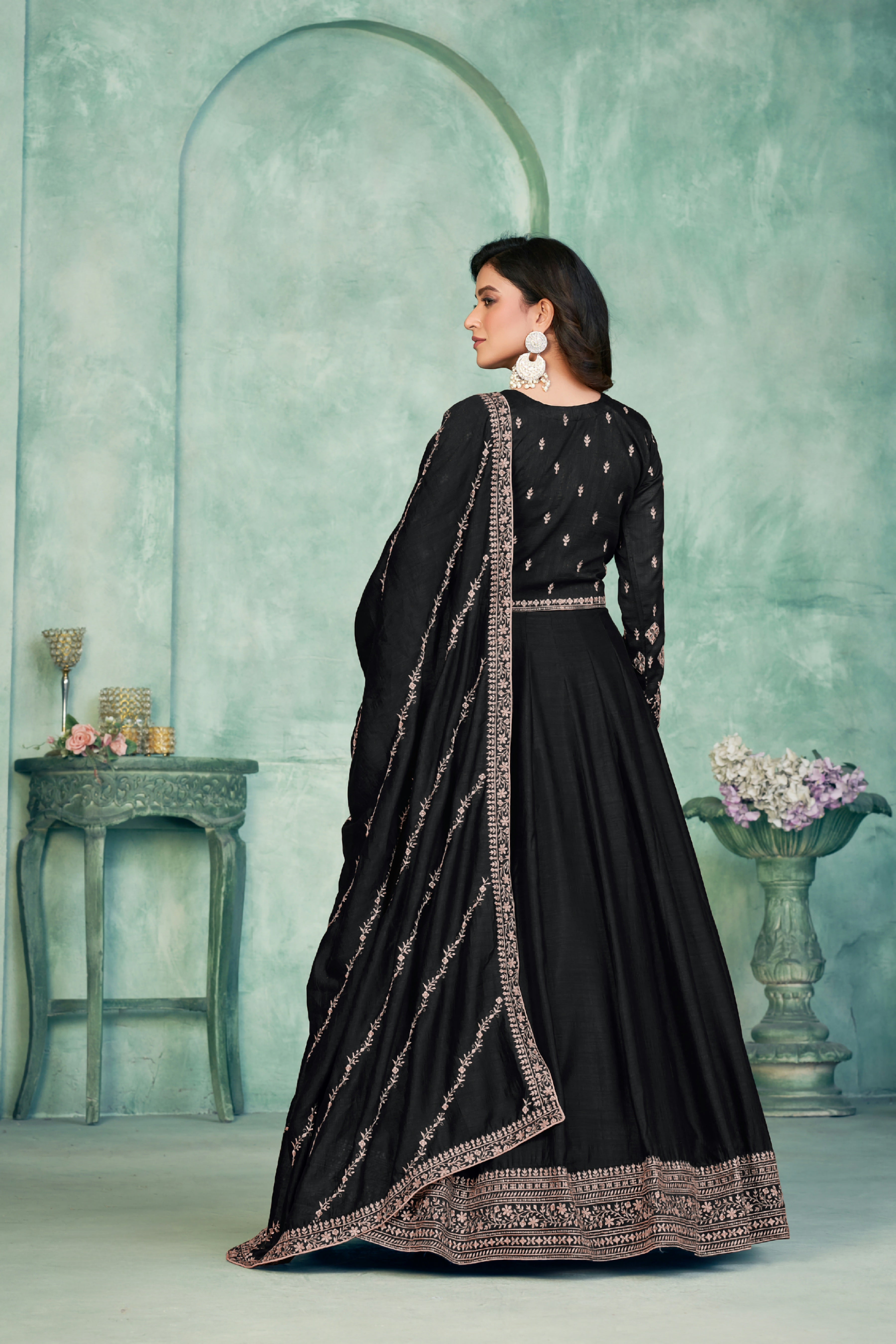 Silken Radiance Designer Gown EAGW0051
