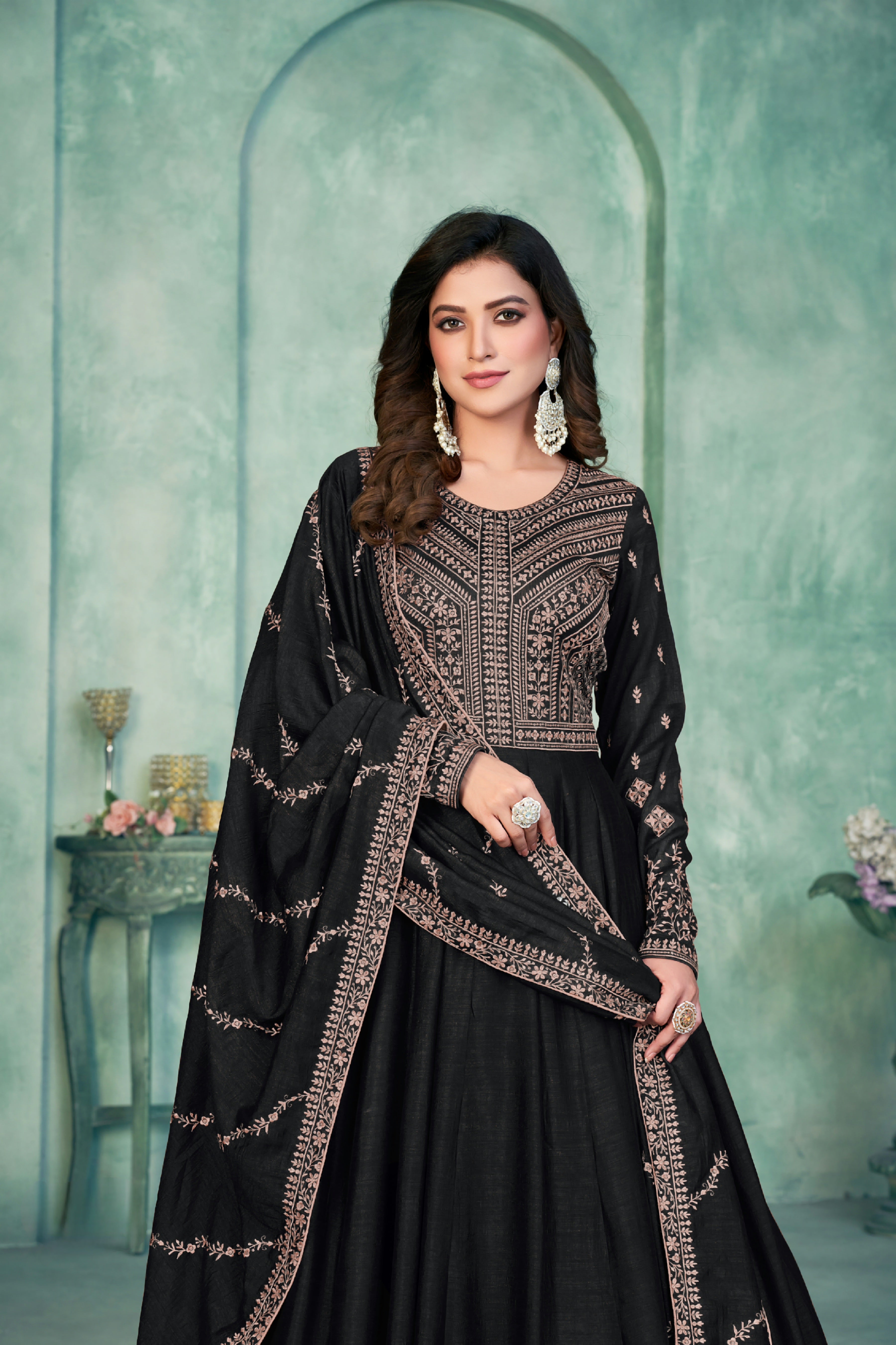 Silken Radiance Designer Gown EAGW0051