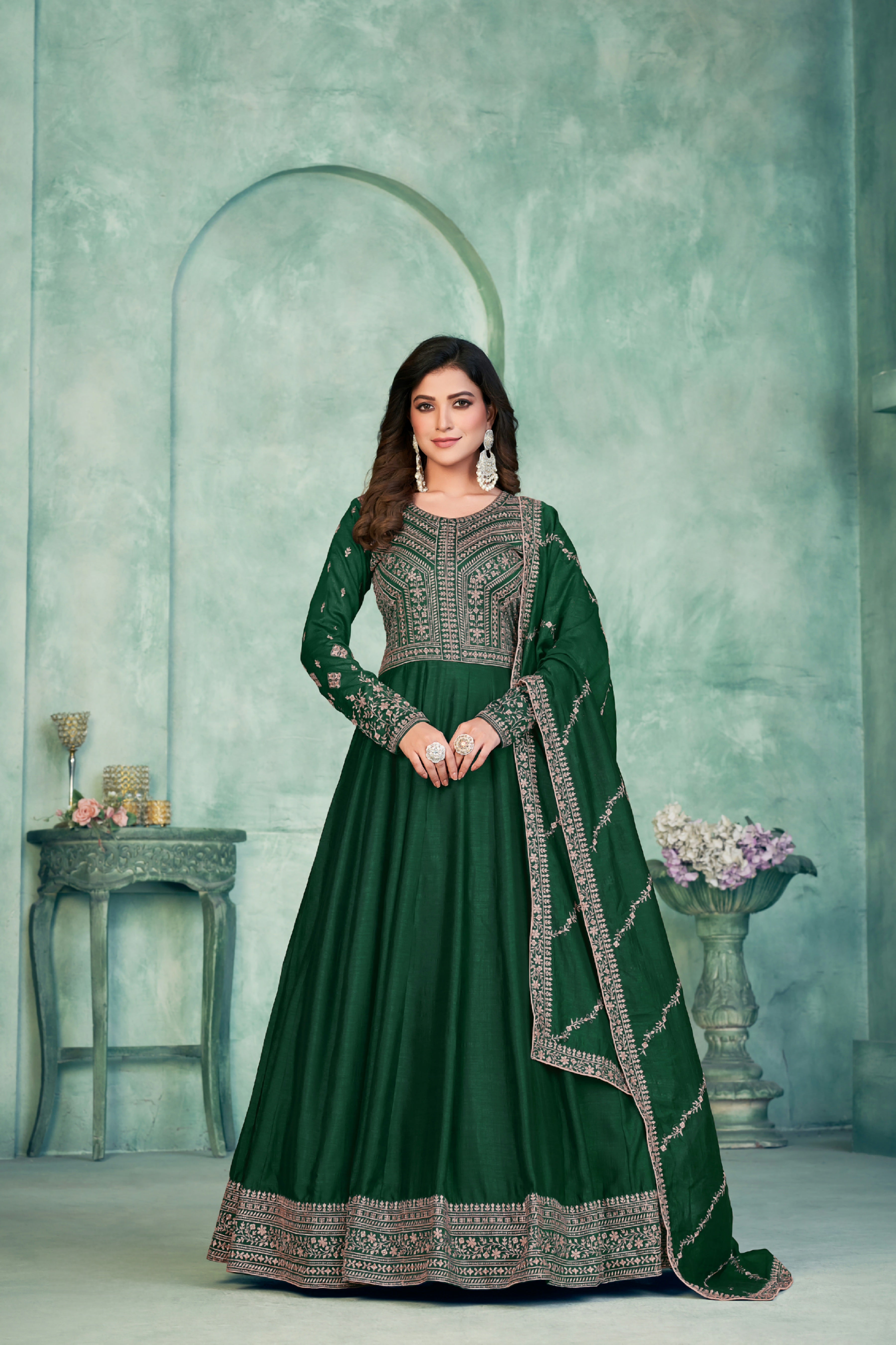 Silken Radiance Designer Gown EAGW0051