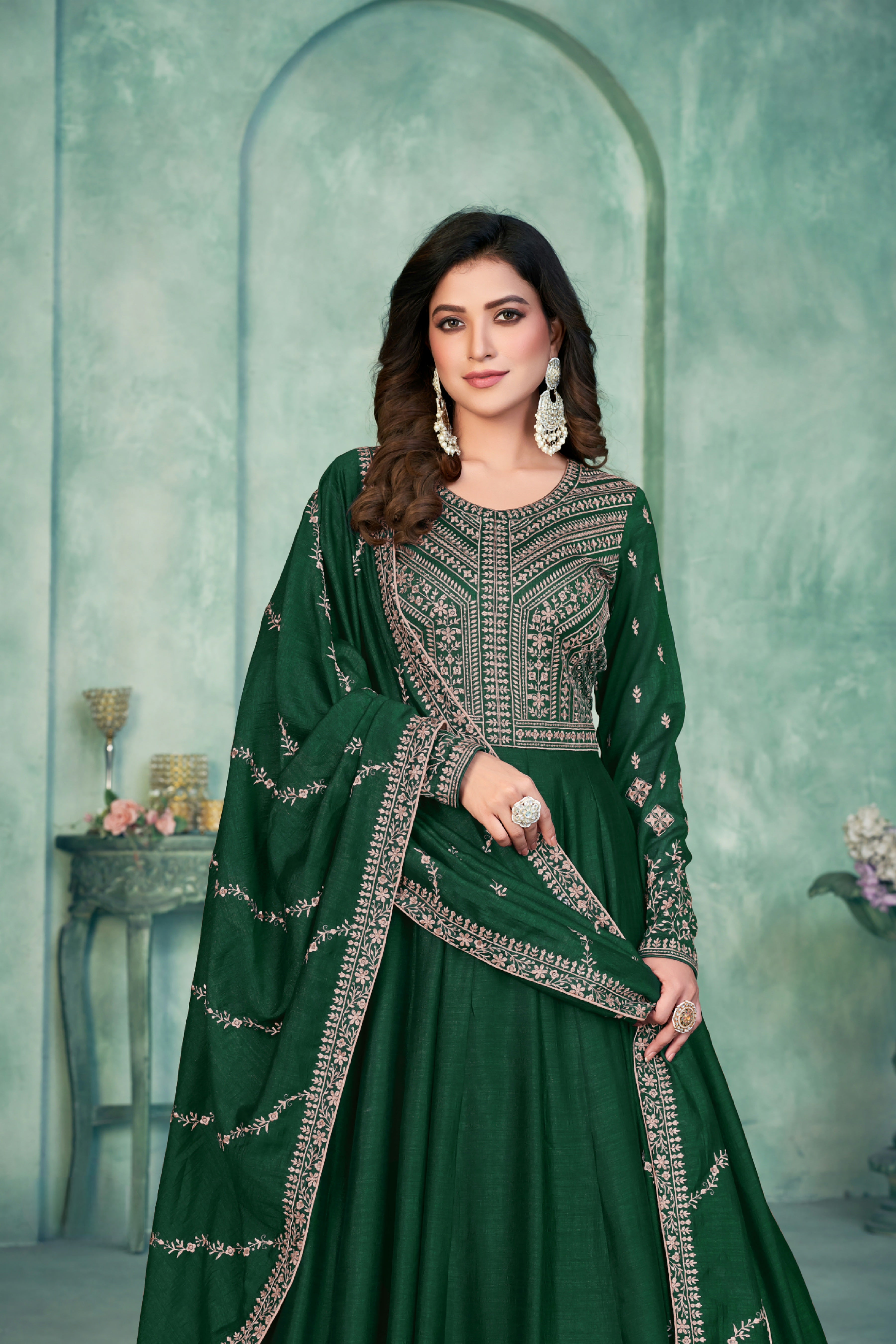Silken Radiance Designer Gown EAGW0051