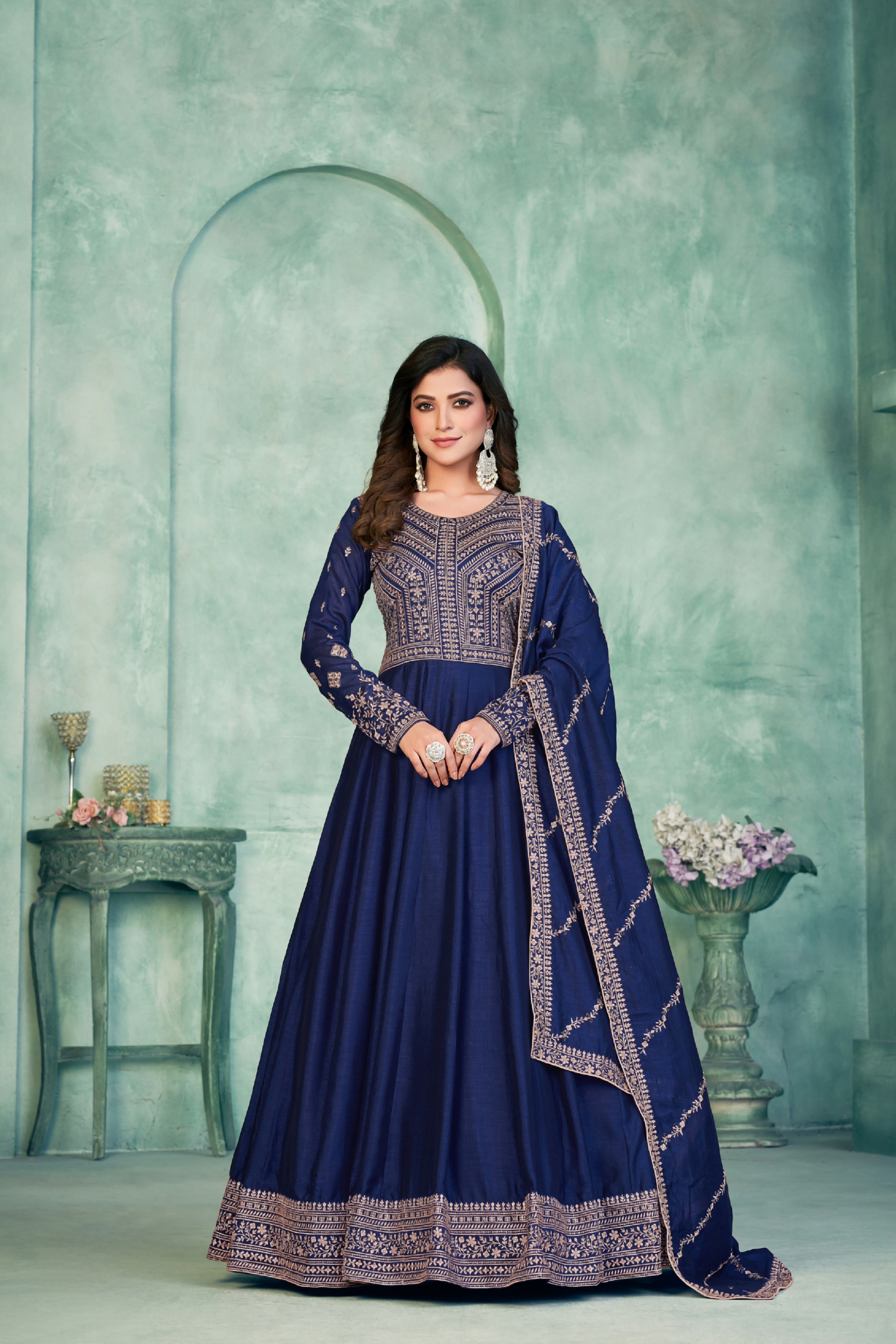Silken Radiance Designer Gown EAGW0051