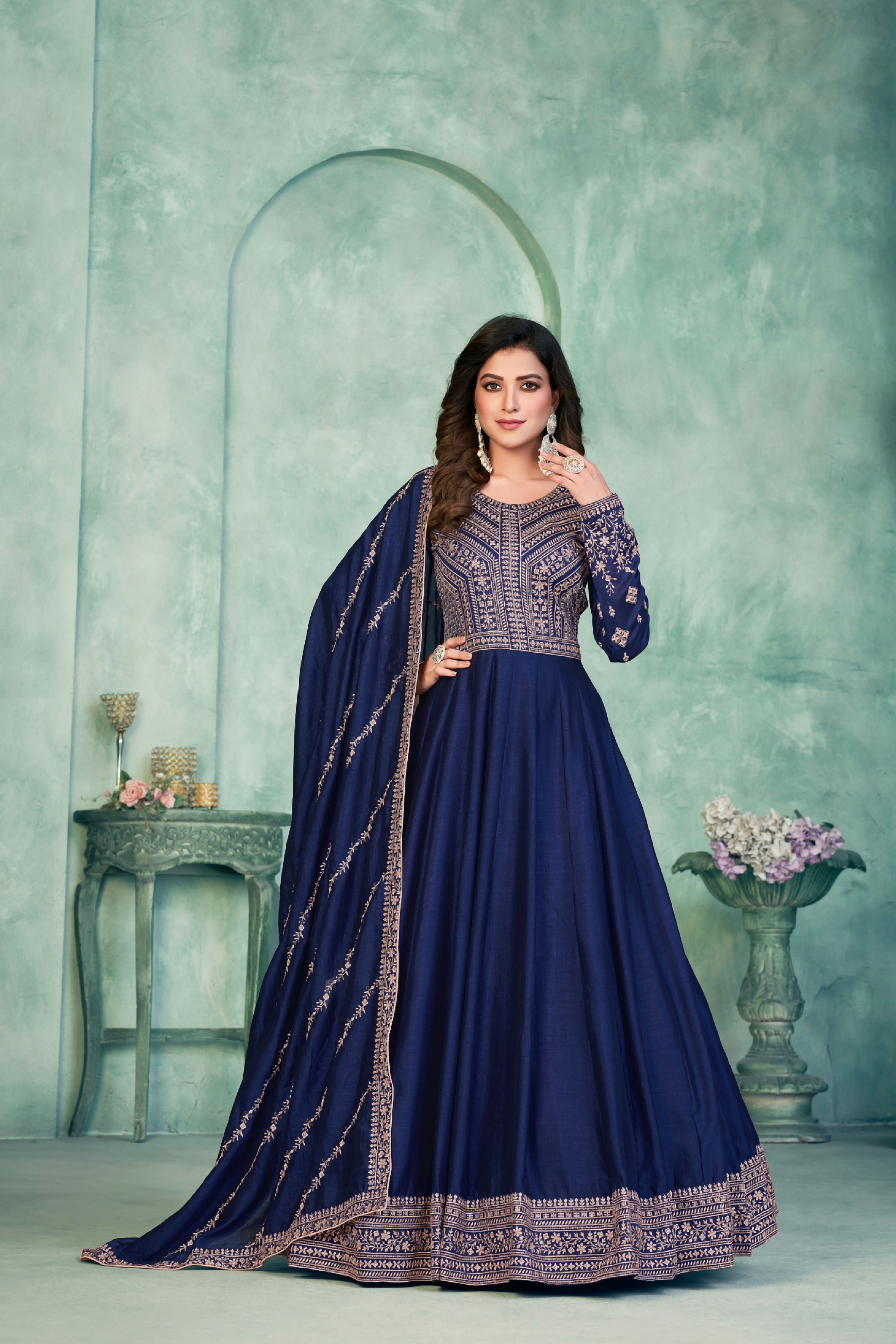 Silken Radiance Designer Gown EAGW0051