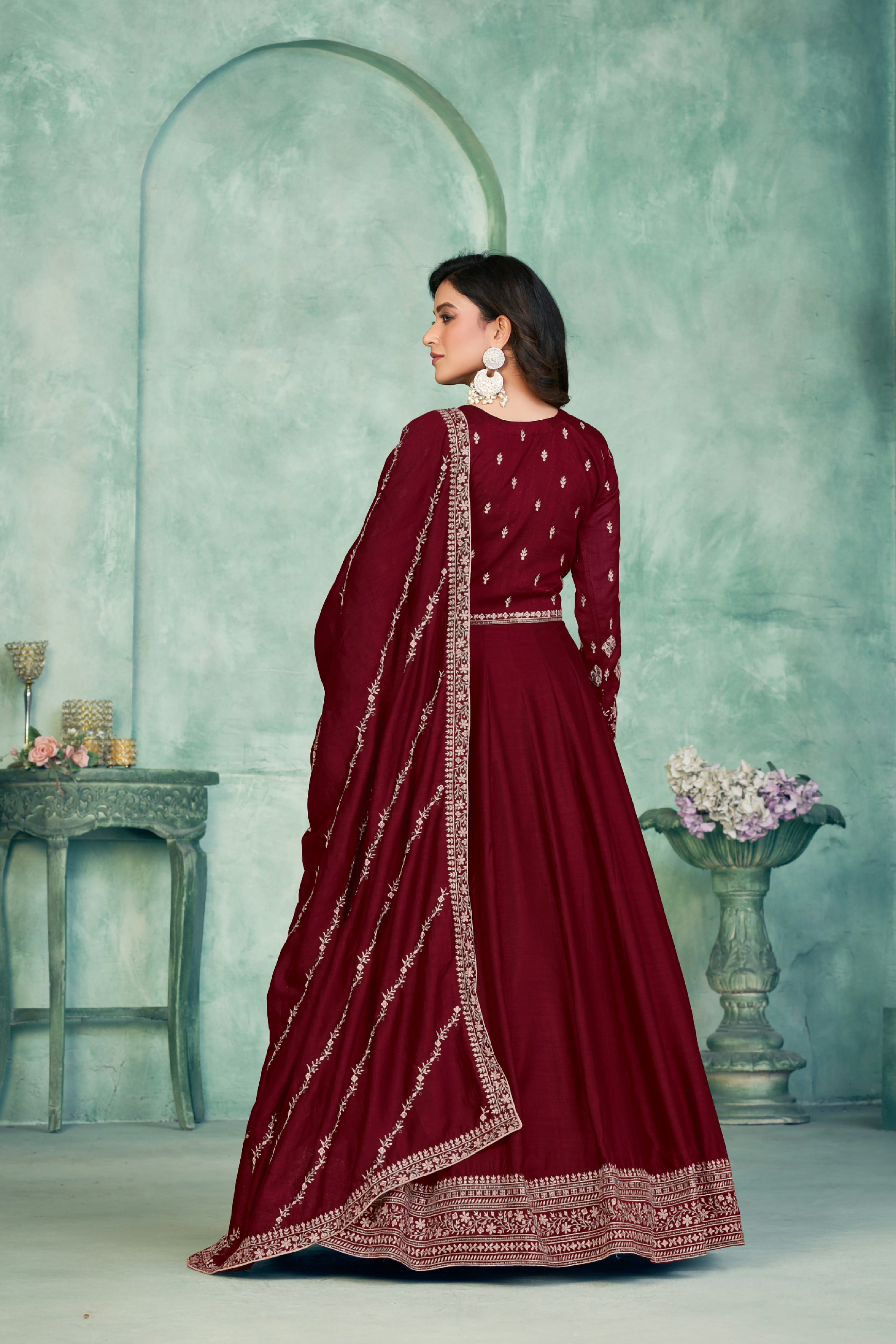 Silken Radiance Designer Gown EAGW0051