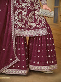 Serene Elegance Faux Georgatte SHARARA EASR0045