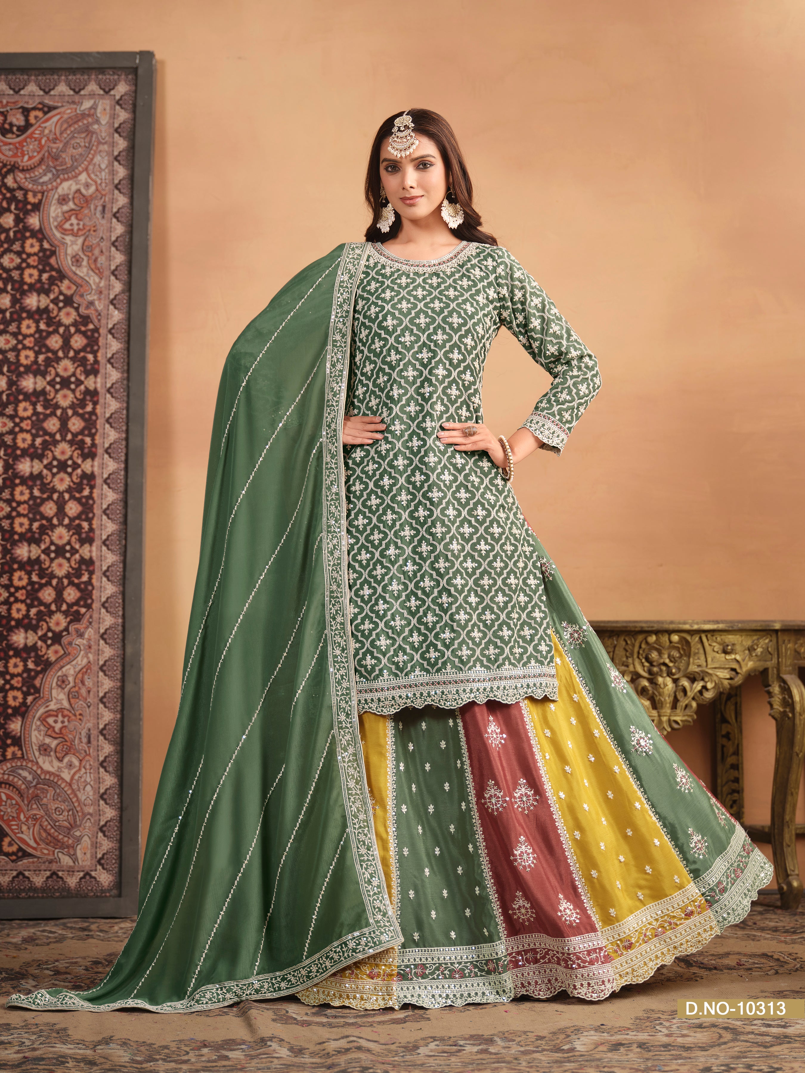 Silken Symphony Lehenga SHARARA EASR0046