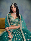 Lehenga choli with premium tikki work LXLG0012