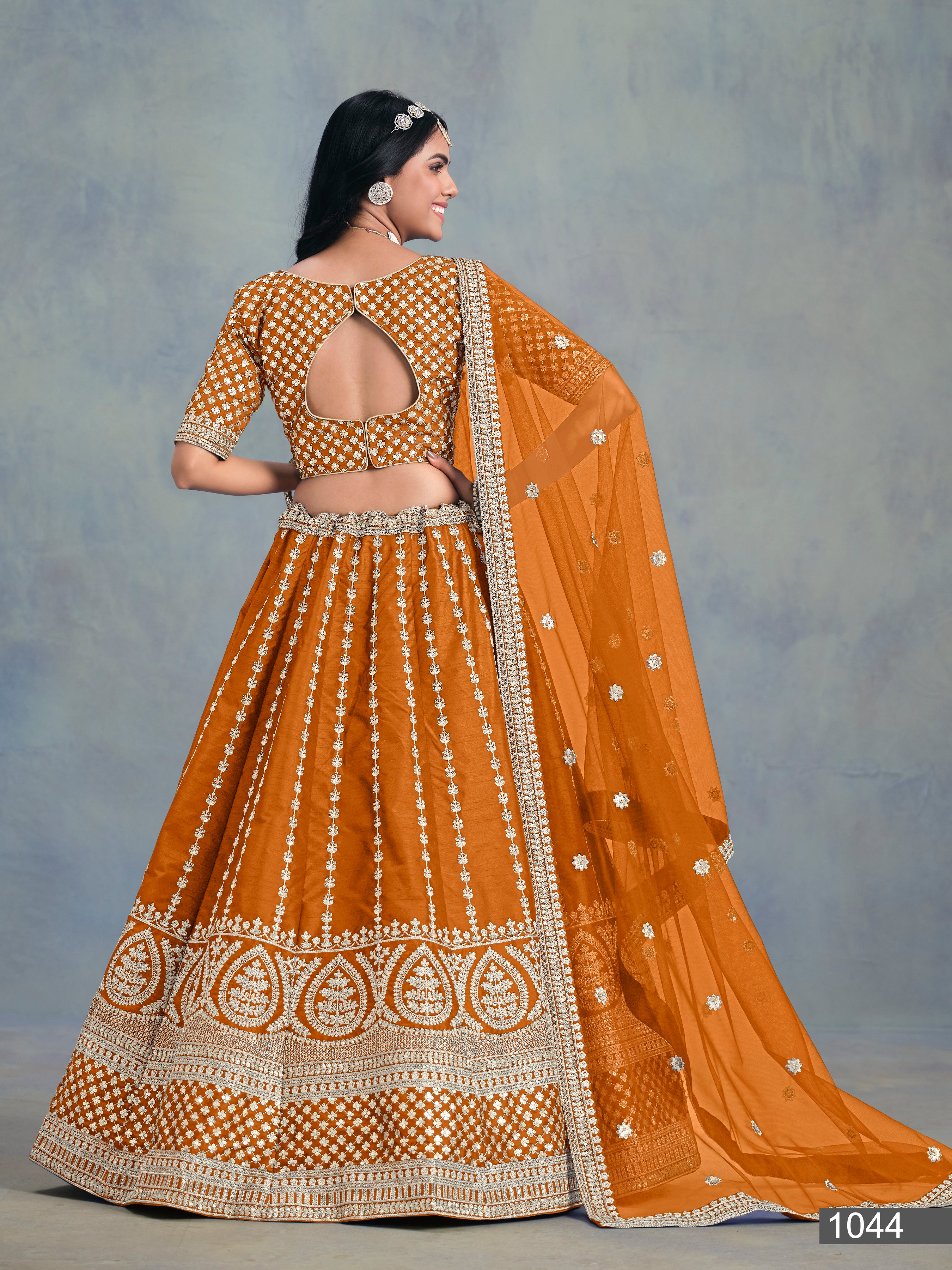 Lehenga choli with premium tikki work LXLG0012