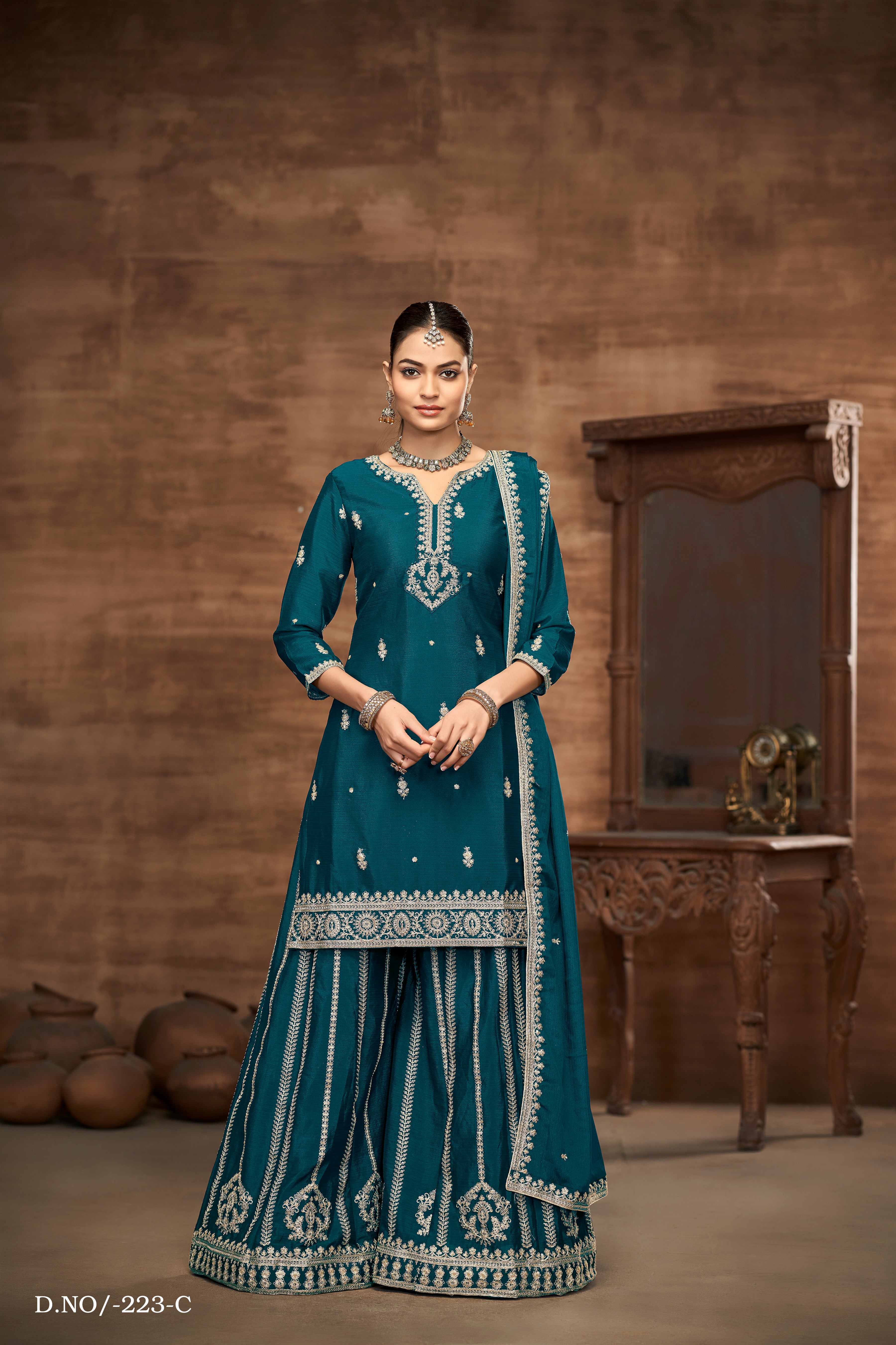 Lush Radiance Plazo Sharara Suit  EASR0060