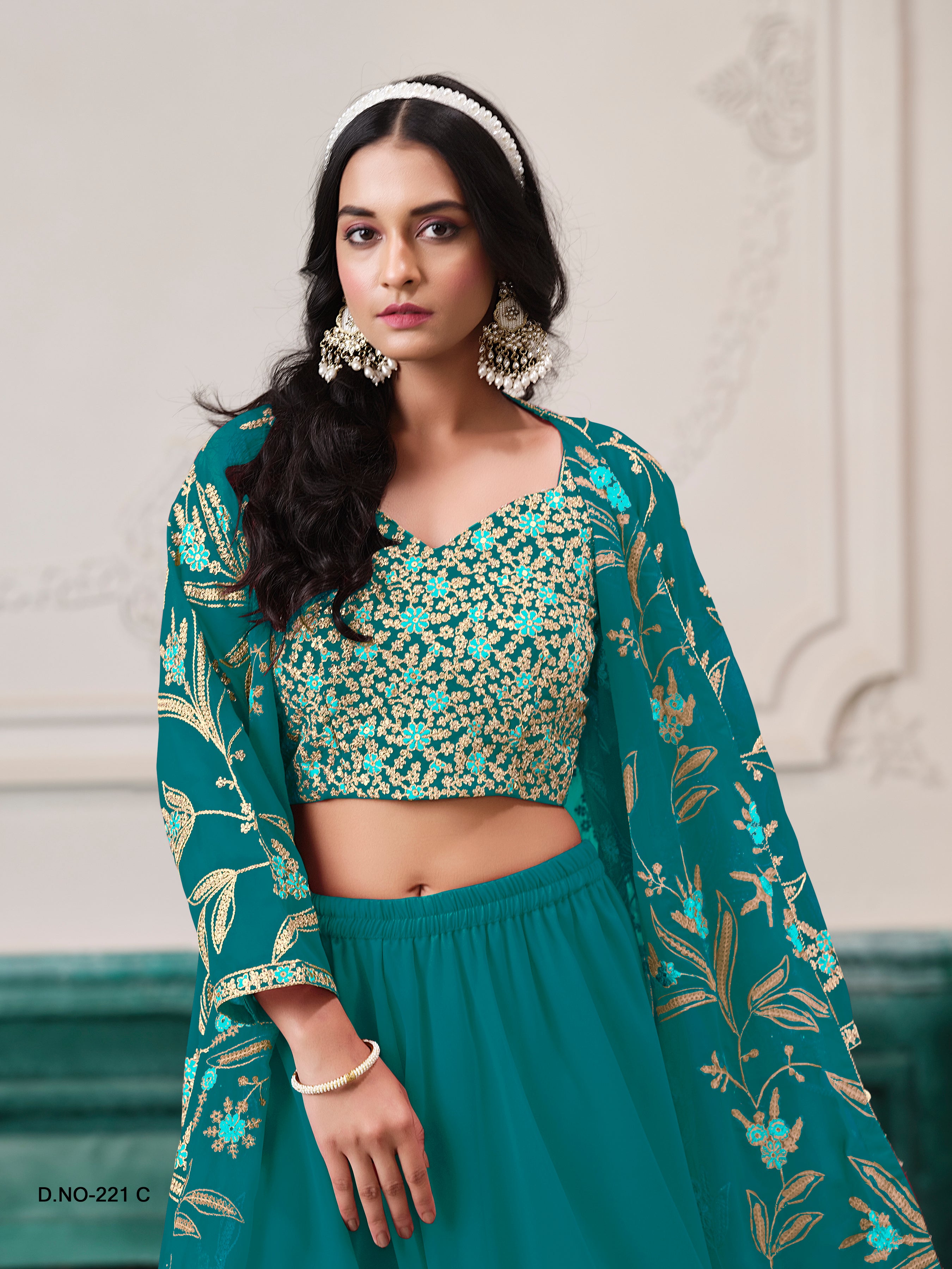 Ember Petals Designer Sharara LXLG0011