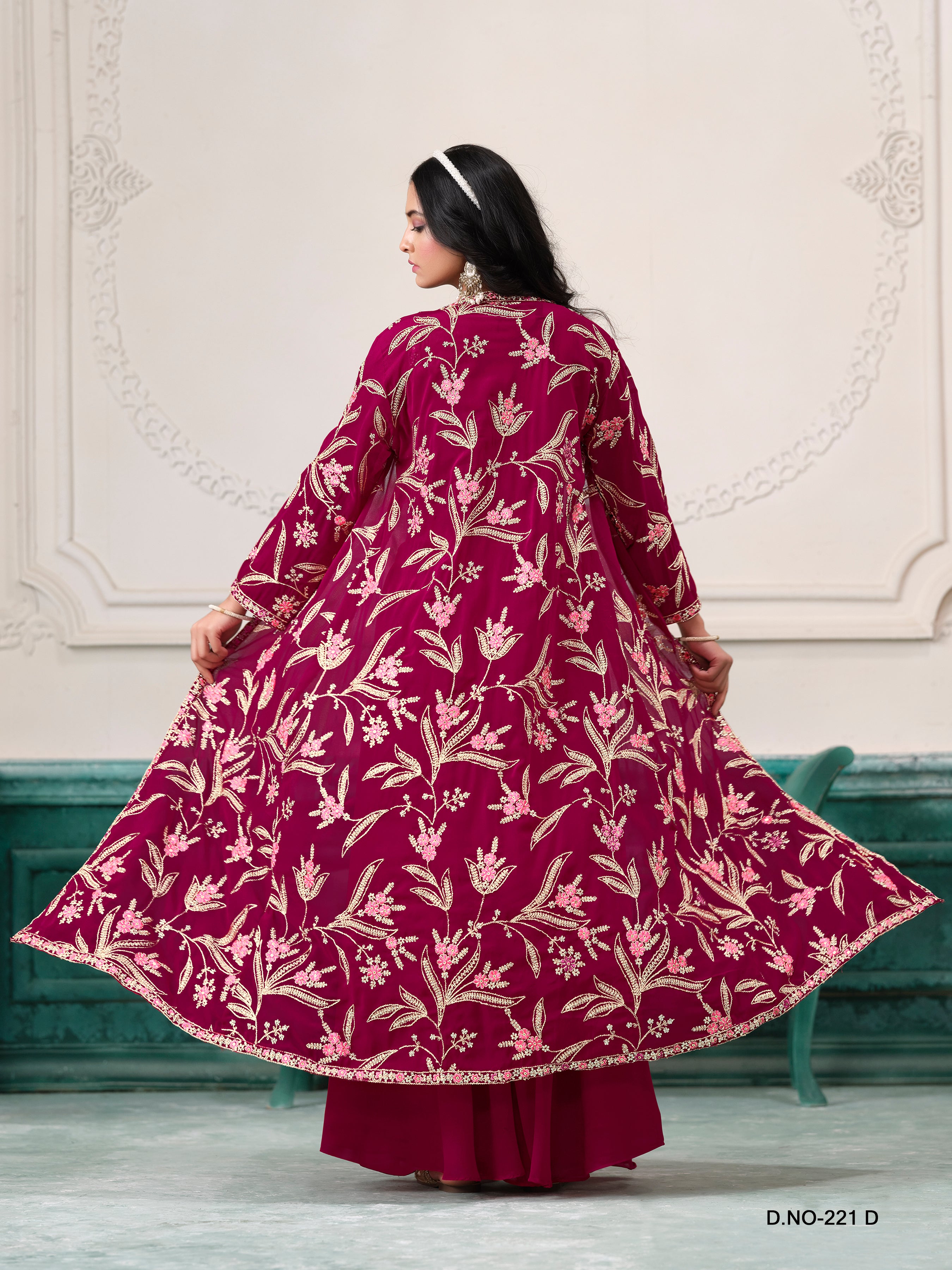 Ember Petals Designer Sharara LXLG0011