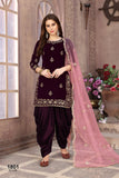Velvet Suit Set with Net Dupatta EAST0028