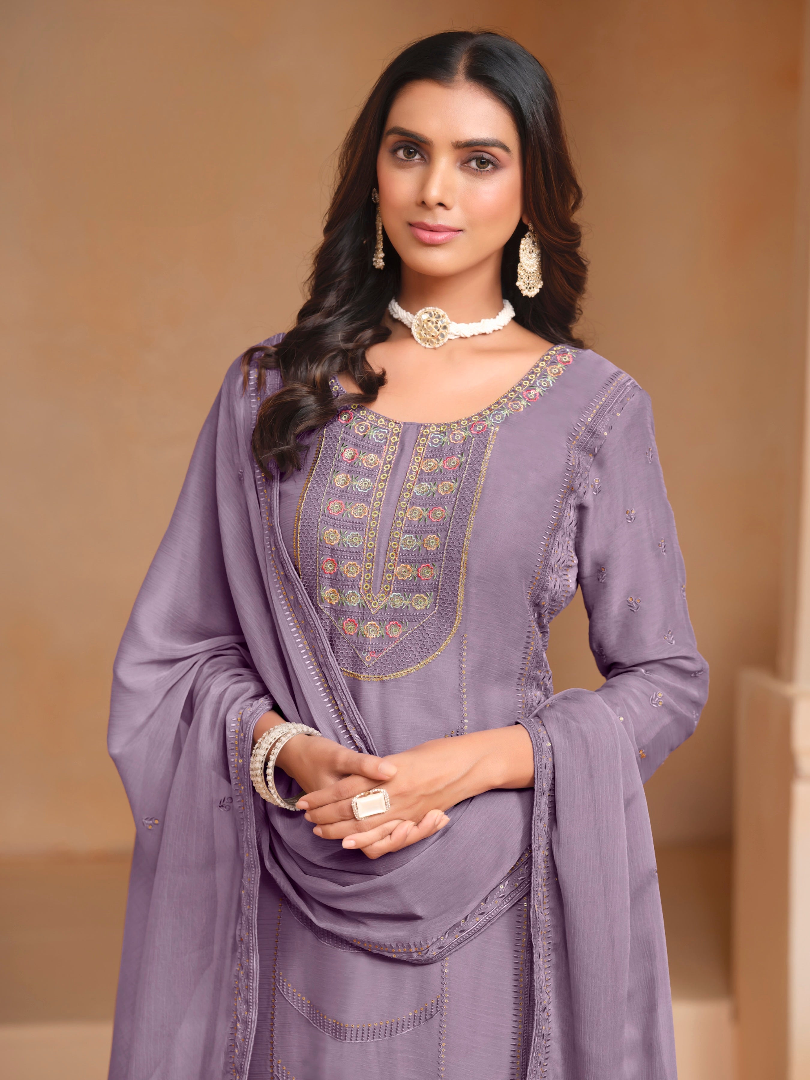 Zehra Chiffon Bloom Pakistani Suit EAPK0070