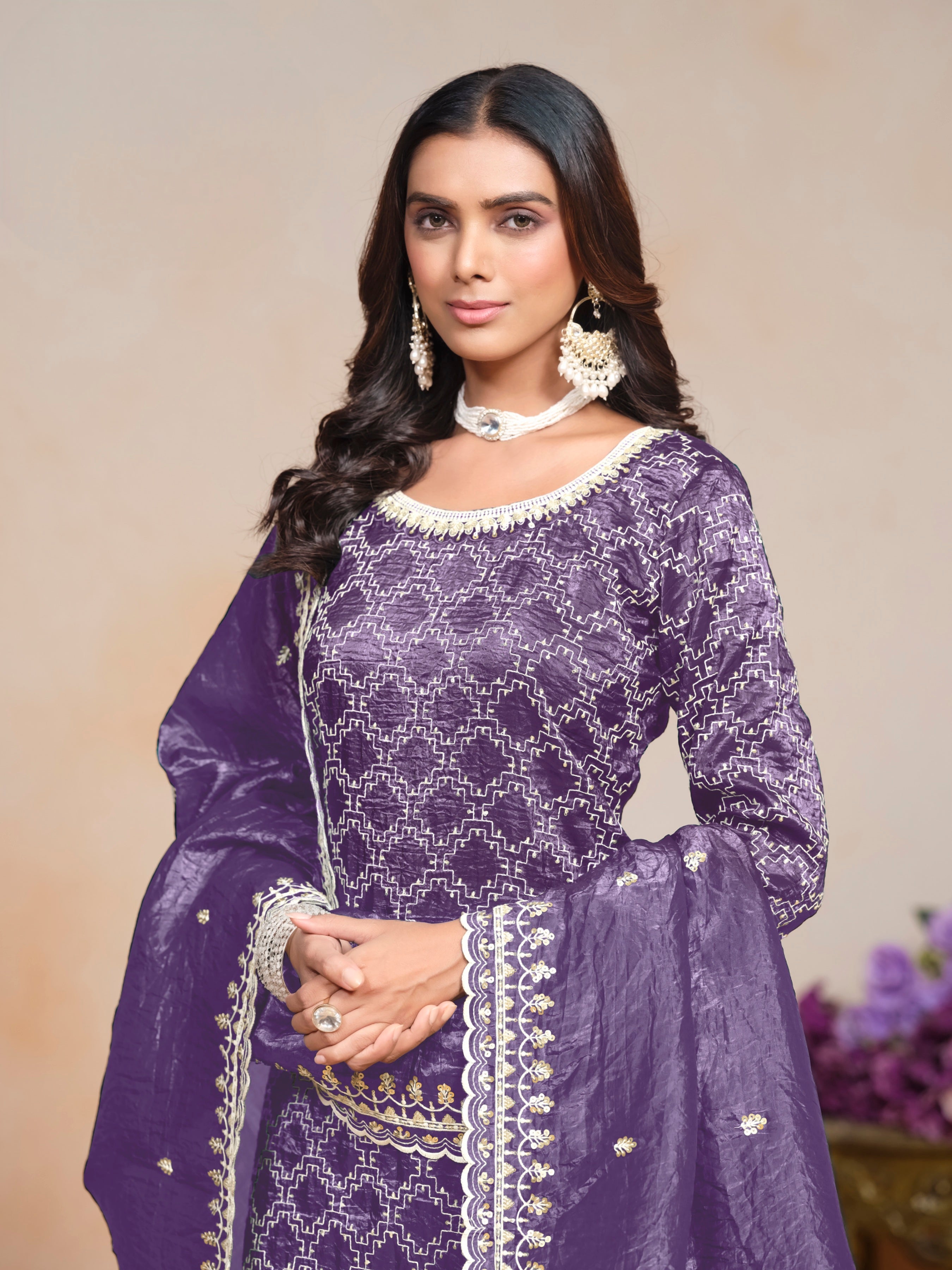 Gold Crush fabric Exlusive SHARARA EASR0050